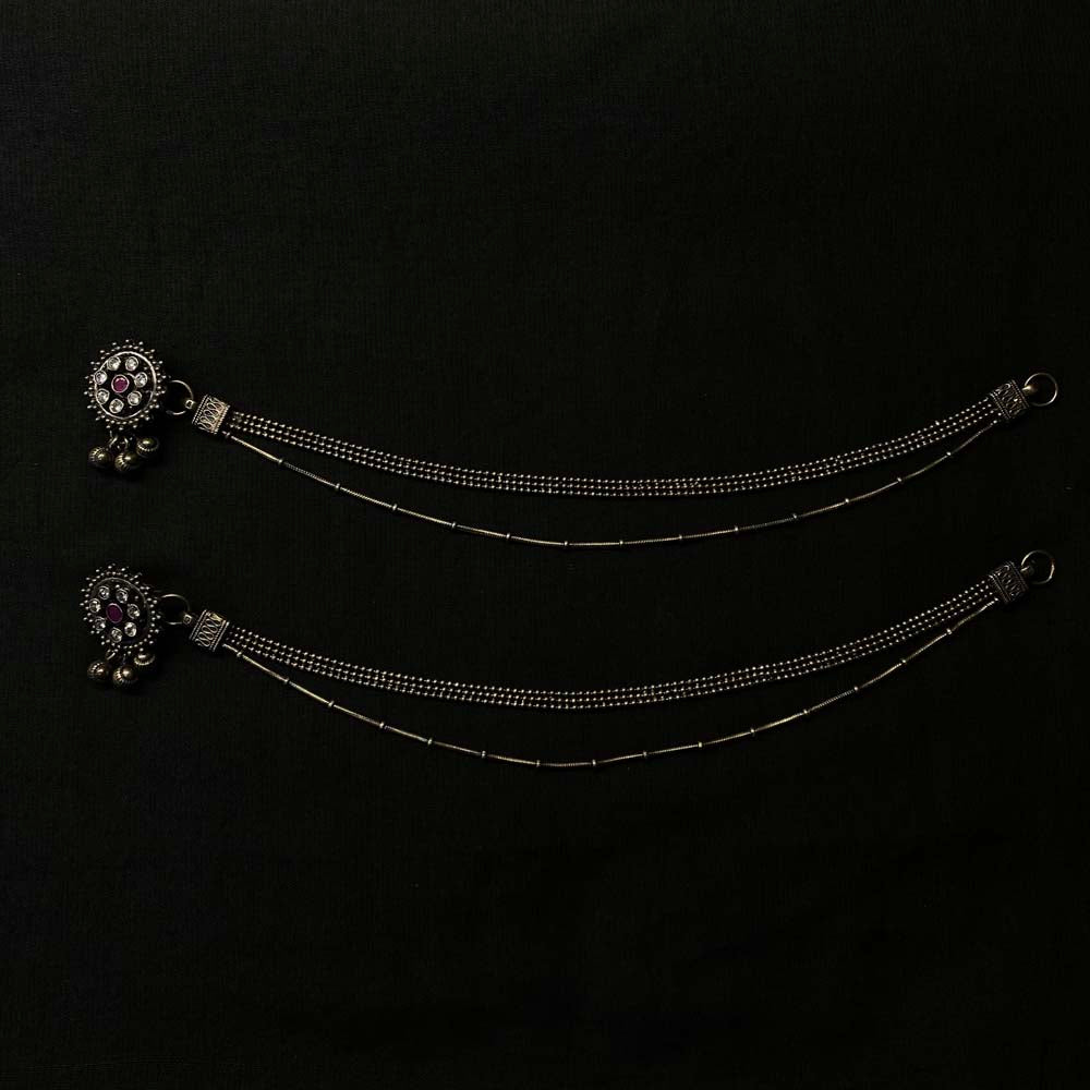 Kalmsa – handcrafted 92.5 sterling silver anklet by My Motifs
