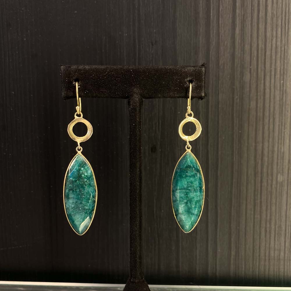 Rahsa – handcrafted gold-plated 92.5 sterling silver earrings by My Motifs
