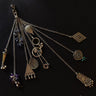 Motifs Dual Tone Keychain – handcrafted dual-tone 92.5 sterling silver keychain by My Motifs