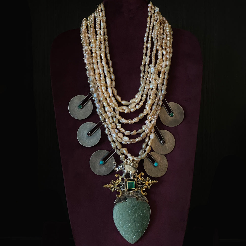 Tajanee – handcrafted 92.5 sterling silver necklace by My Motifs