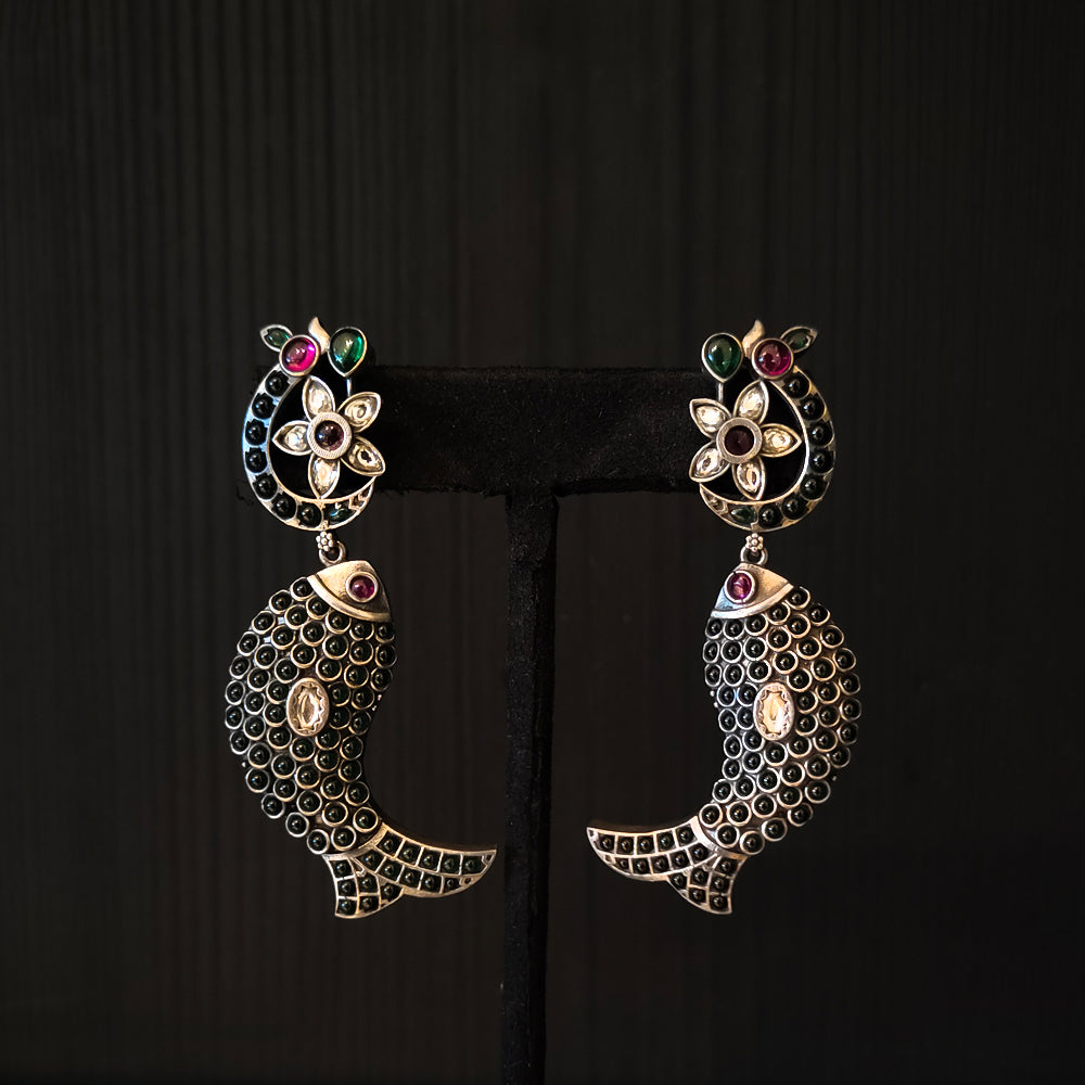 Marya – handcrafted 92.5 sterling silver earrings by My Motifs