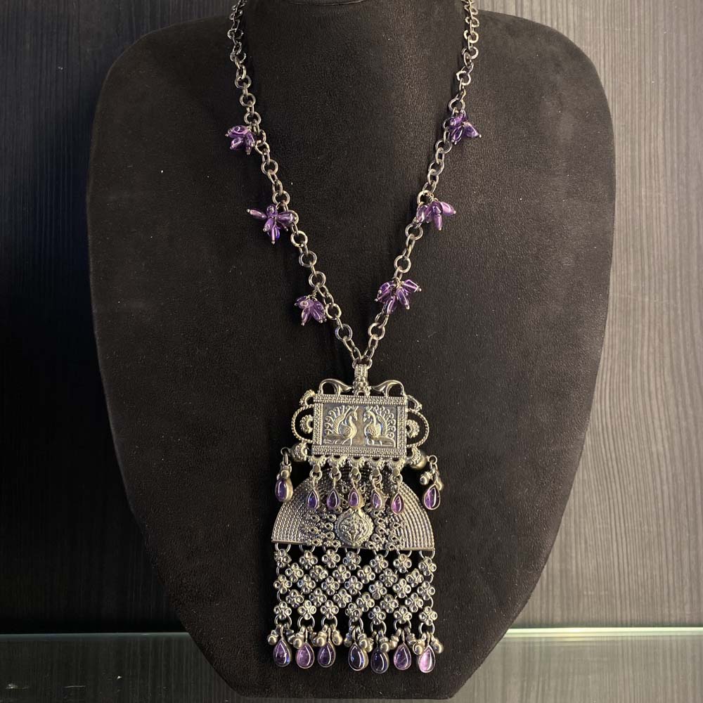 Samyak – handcrafted 92.5 sterling silver necklace by My Motifs