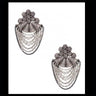 Multistrand Pearl Drop Chandelier Earrings – handcrafted 92.5 sterling silver earrings by My Motifs