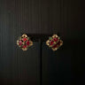 Laghavi – handcrafted gold-tone 92.5 sterling silver earrings by My Motifs