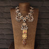 Dual Toned Pendant Necklace – handcrafted dual-tone 92.5 sterling silver necklace by My Motifs