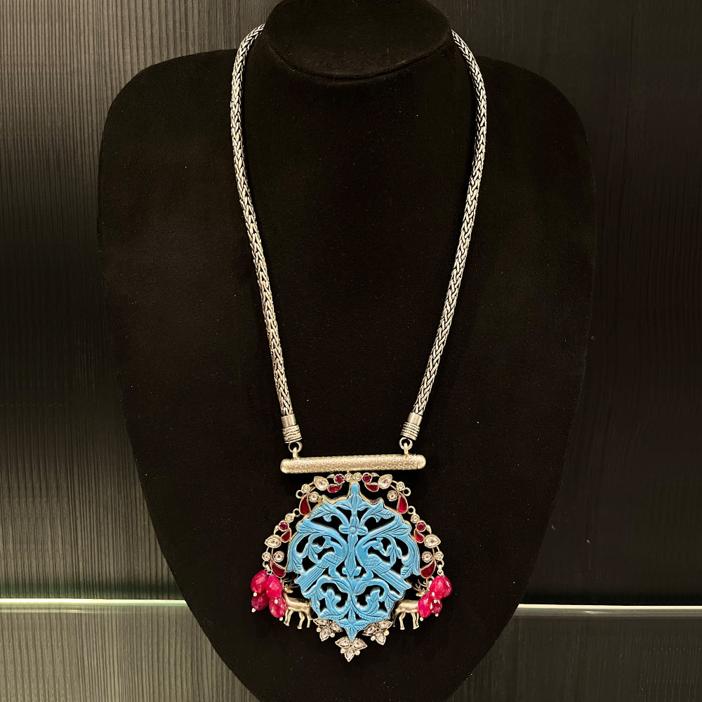 Chakor – handcrafted 92.5 sterling silver necklace by My Motifs