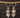Double Heart Hoops handcrafted silver earrings with Glitters, Motifs