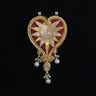 Rinha – handcrafted zardozi and silver brooch by My Motifs