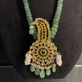 Unrav – handcrafted gold-tone 92.5 sterling silver necklace by My Motifs, view 2