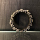 Hrita – handcrafted 92.5 sterling silver bangle by My Motifs, view 3