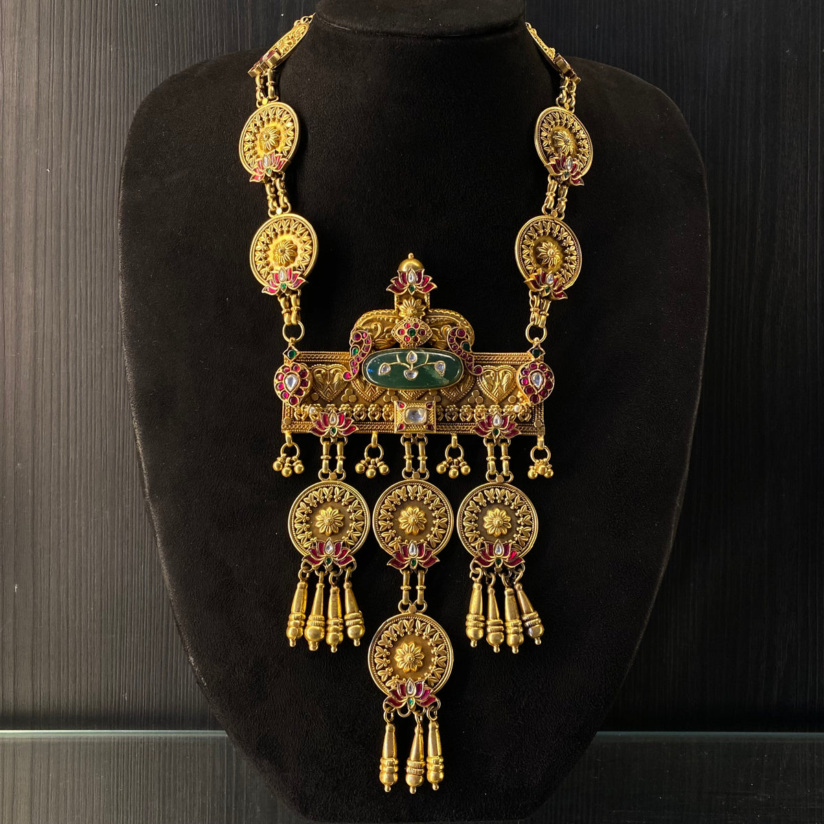 Kasit – handcrafted gold-tone 92.5 sterling silver necklace by My Motifs