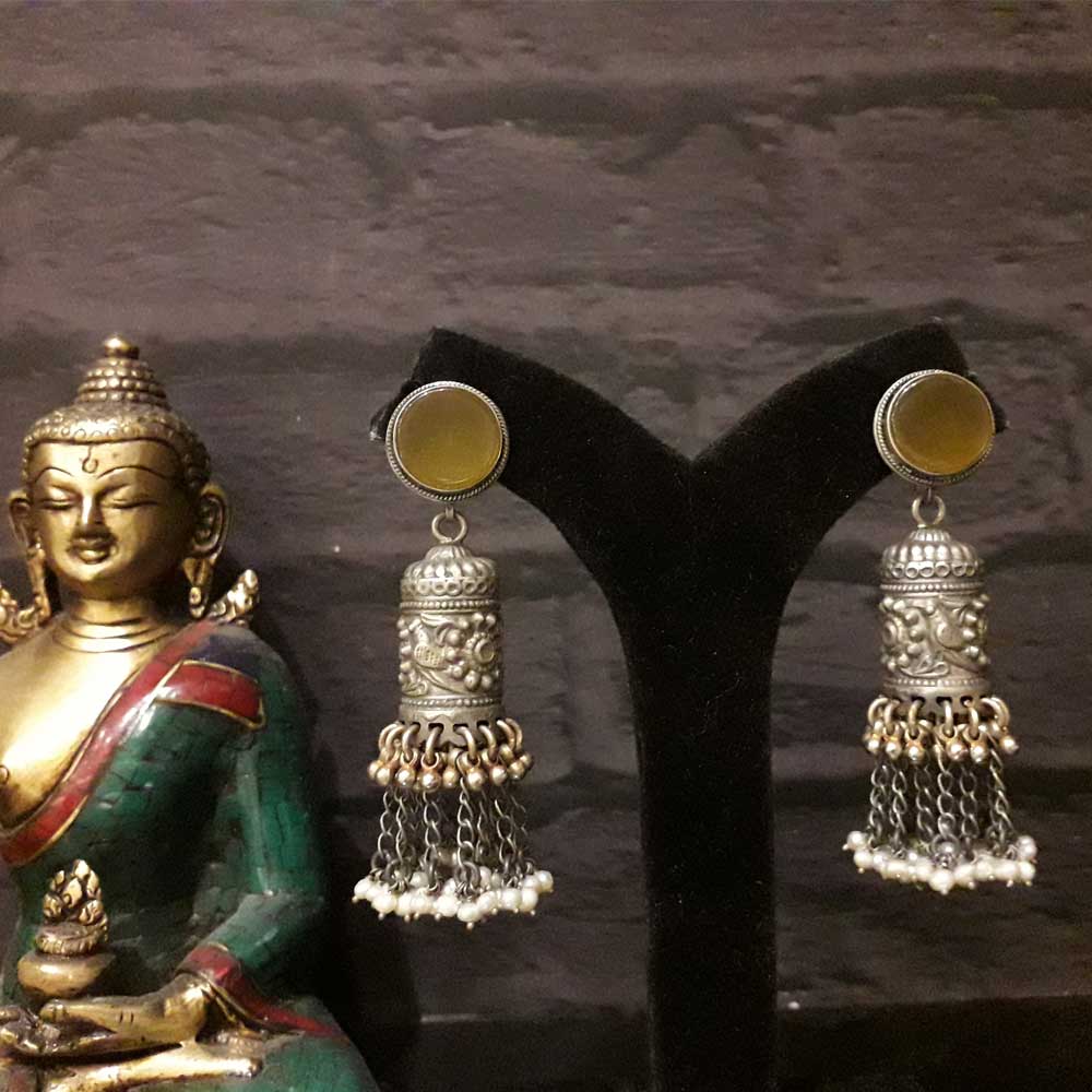 Charms of Ghungroos – handcrafted 92.5 sterling silver earrings by My Motifs