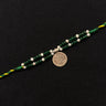 Green Beads Rakhi – handcrafted 92.5 sterling silver rakhi by My Motifs