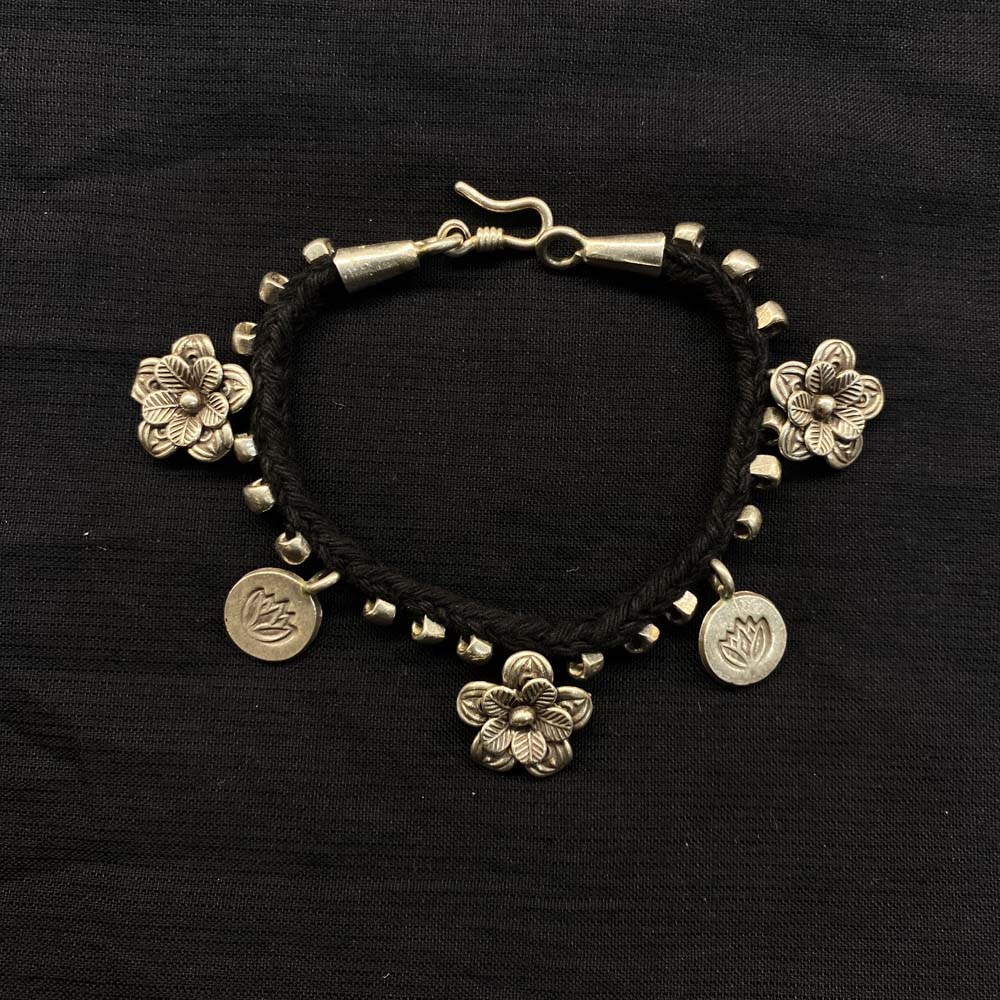 Amark – silver bracelet with floral motifs – My Motifs