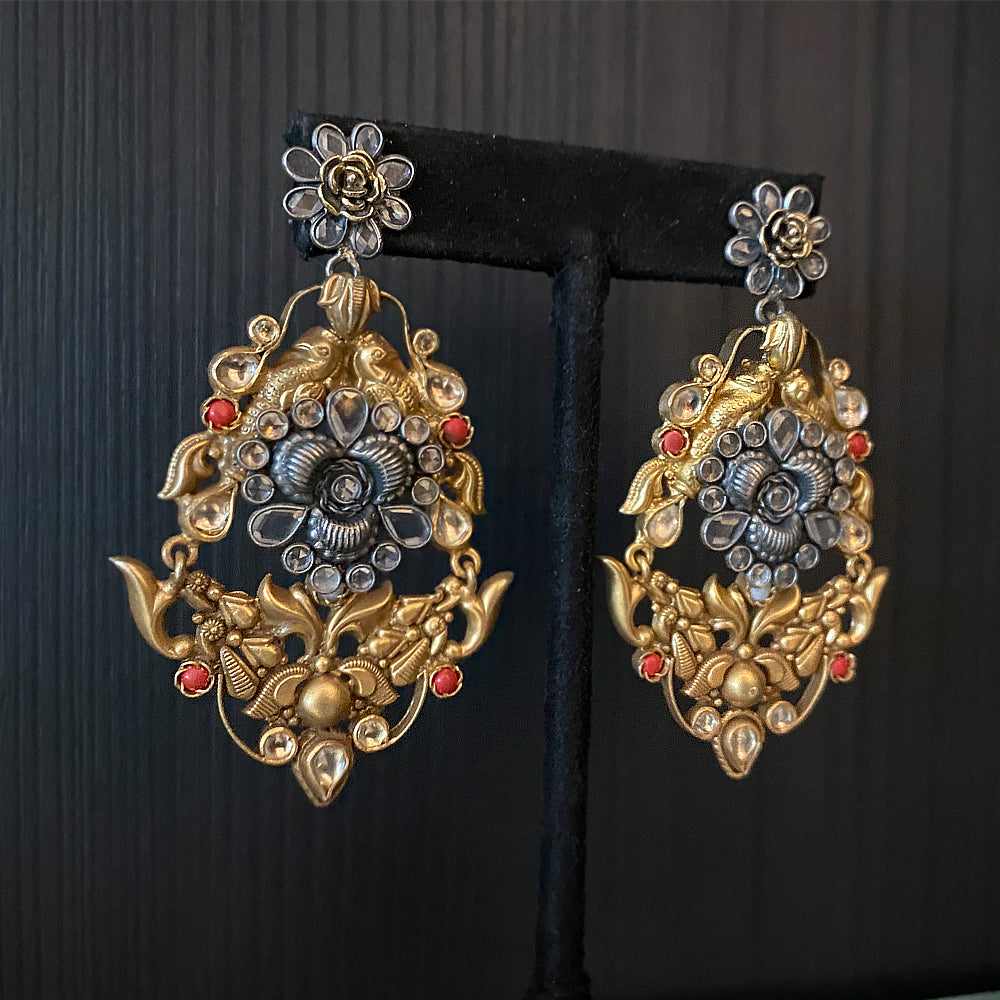 Divija – handcrafted 92.5 sterling silver earrings by My Motifs