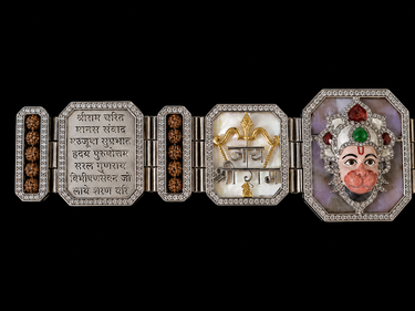 Ramayana – handcrafted 92.5 sterling silver bracelet by My Motifs, view 4