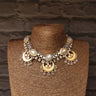 Dual Tone Chand Bali Choker – handcrafted dual-tone 92.5 sterling silver necklace by My Motifs