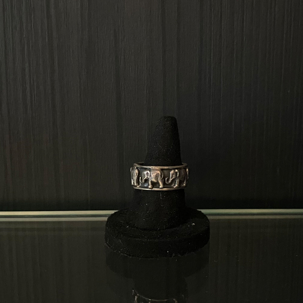 Elephant Band Ring – silver ring – My Motifs