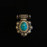 Hima – handcrafted silver and wood brooch by My Motifs