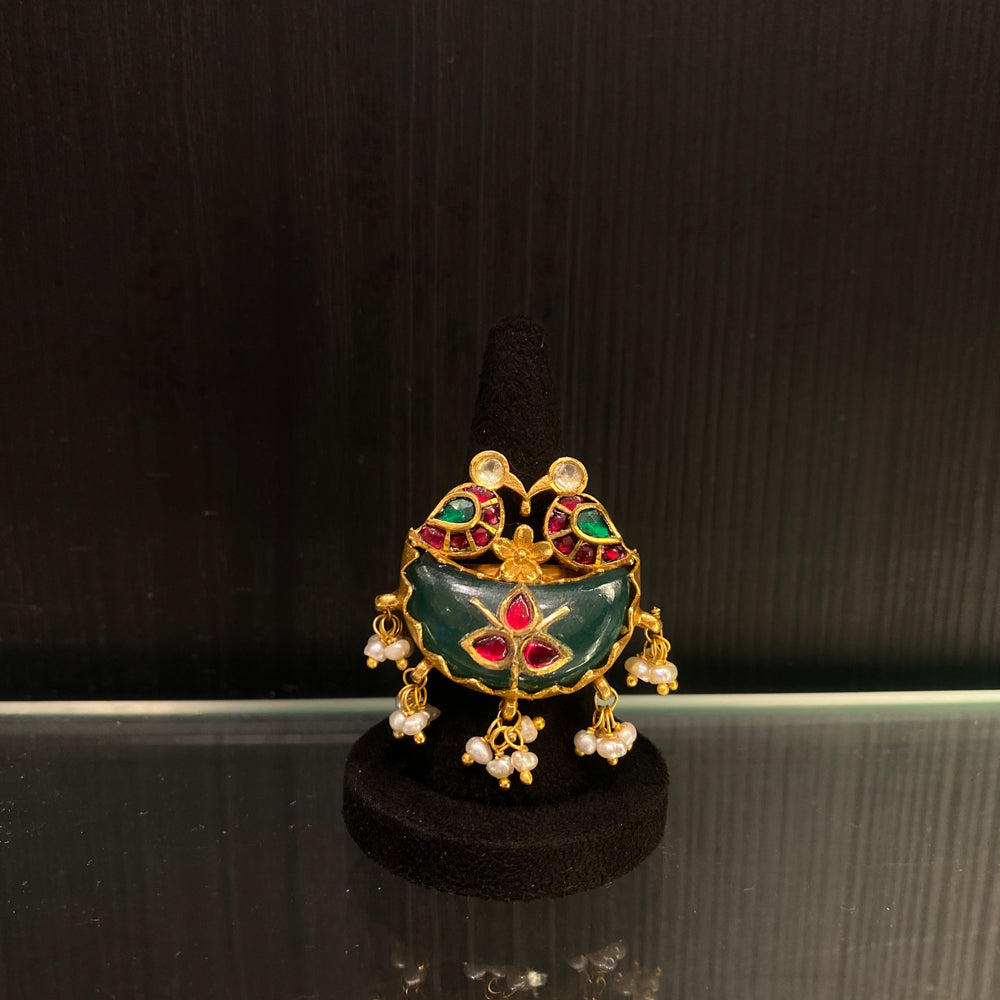 Ajayi – handcrafted gold-tone 92.5 sterling silver ring by My Motifs
