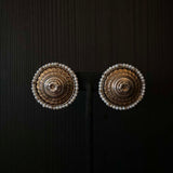 Morvi – handcrafted gold-plated 92.5 sterling silver earrings by My Motifs