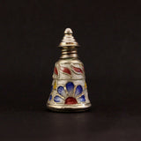 Floral Meenakari Sindoor Dabbi – handcrafted 92.5 sterling silver sindoor dabbi by My Motifs