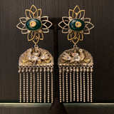 Mayura Ratna – handcrafted 92.5 sterling silver earrings by My Motifs