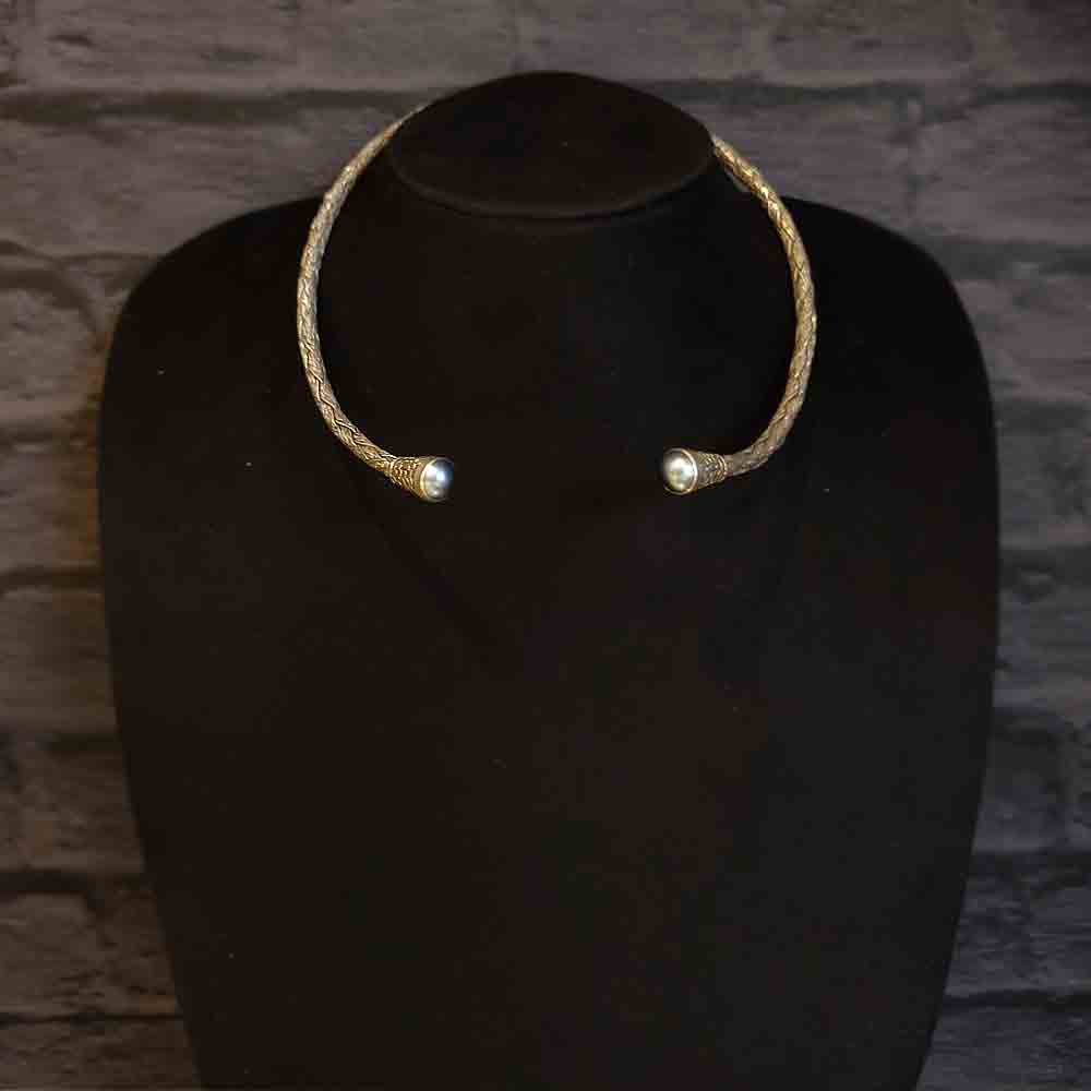 Open Silver Choker – handcrafted 92.5 sterling silver choker by My Motifs
