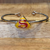 Kids Superman Bracelet – handcrafted 92.5 sterling silver bracelet by My Motifs