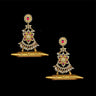 Pink And Kundan Stone Chandbalis – handcrafted 92.5 sterling silver earrings by My Motifs