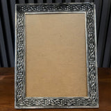 Silver Floral Frame – handcrafted 92.5 sterling silver photo frame by My Motifs