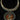 amiraa – engraved collar necklace with a circular painted pendant – My Motifs