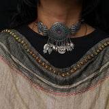 Virit – handcrafted 92.5 sterling silver necklace by My Motifs, view 4