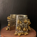 Dual Tone Kada With Ghungroo – handcrafted dual-tone 92.5 sterling silver kada by My Motifs, view 2