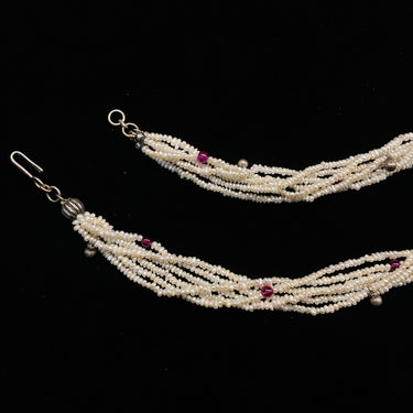 Najh – handcrafted 92.5 sterling silver ear chain by My Motifs, view 2