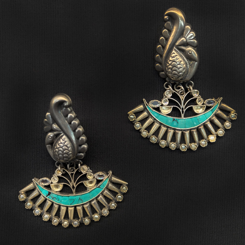 Agaja – handcrafted 92.5 sterling silver earrings by My Motifs