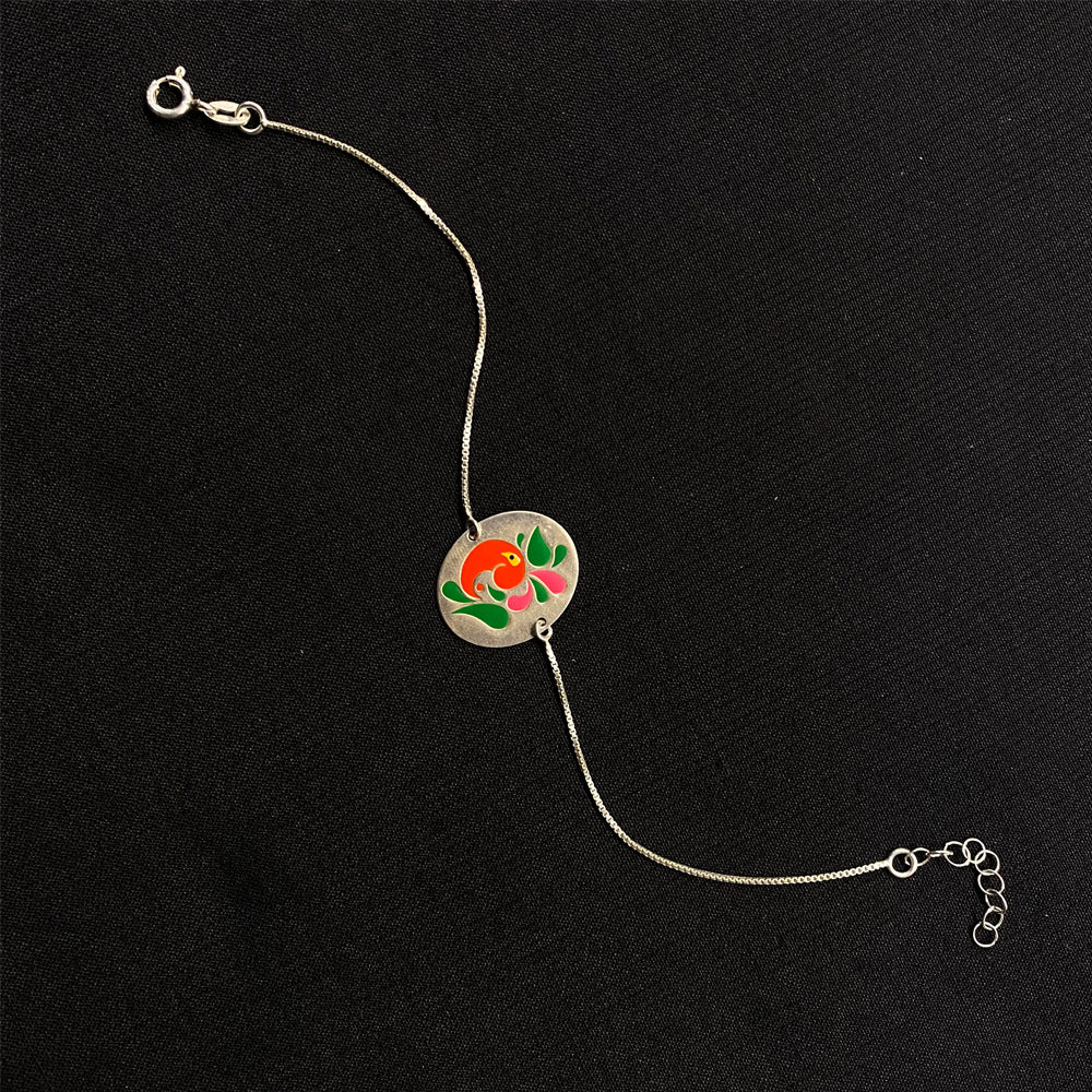 Vibrant Rakhi – silver rakhi – My Motifs