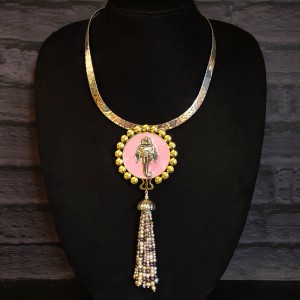 Regal Ganesha Choker With Tassels