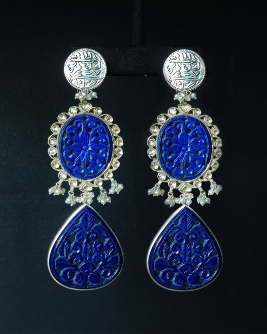 Blue Turkish Drop Earrings