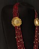 Red Glass Beaded Necklace