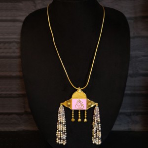 Royal Shri Ganesha Tasselled Necklace