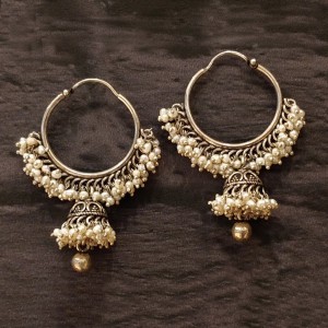 Fresh Water Pearl Chandbali Jhumka