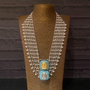 Ganesh Pearl Jaali Haar