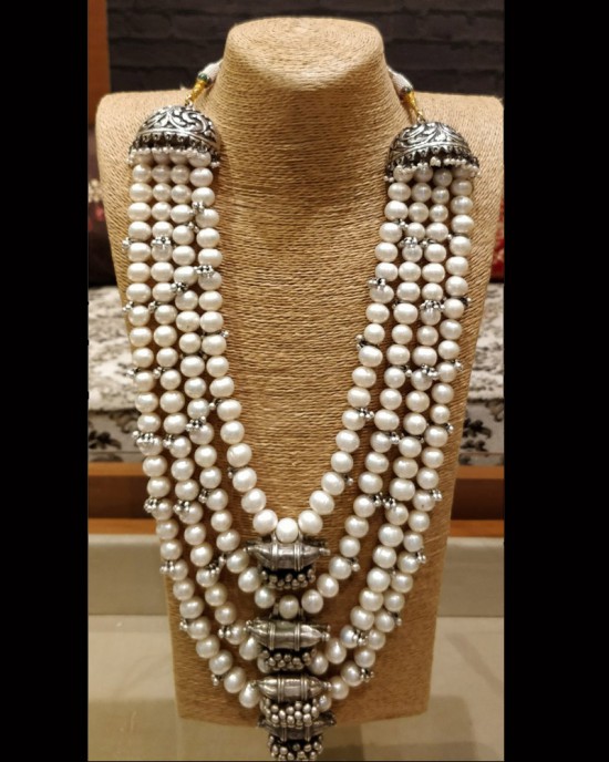 Ghungroo And Pearl Necklace