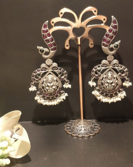 Laxmi ji Pearl Earrings