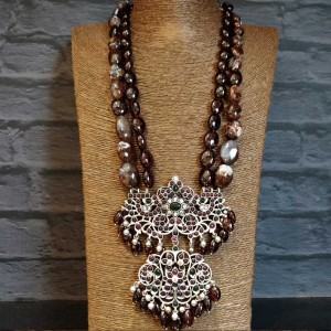 Double Layered Andalusite Necklace