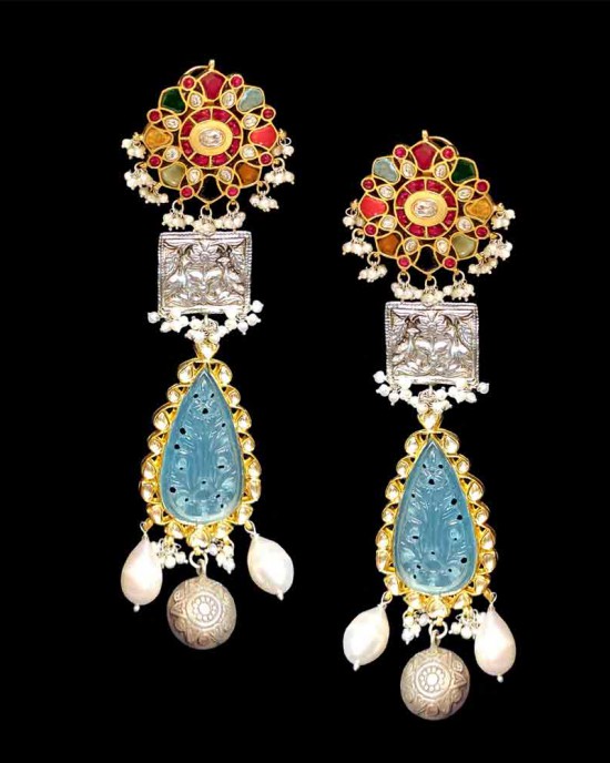 Navrang Aqua Earring