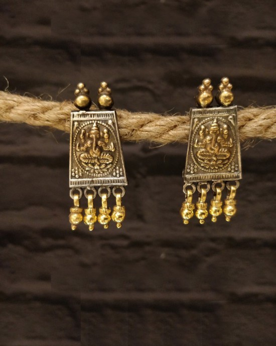 Bohemian Dual Tone Earrings