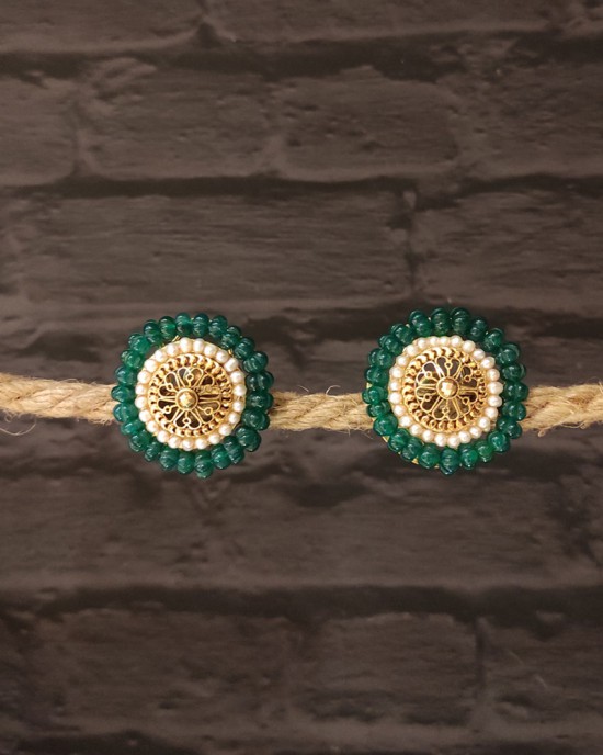 Emerald Oversized Studs