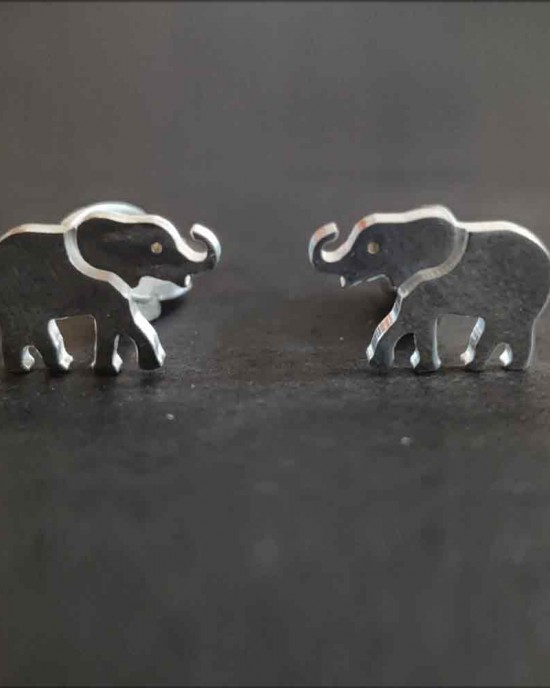 Elephant Cuff-Links Button